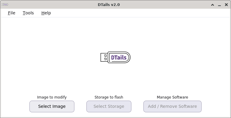 Select image file screen